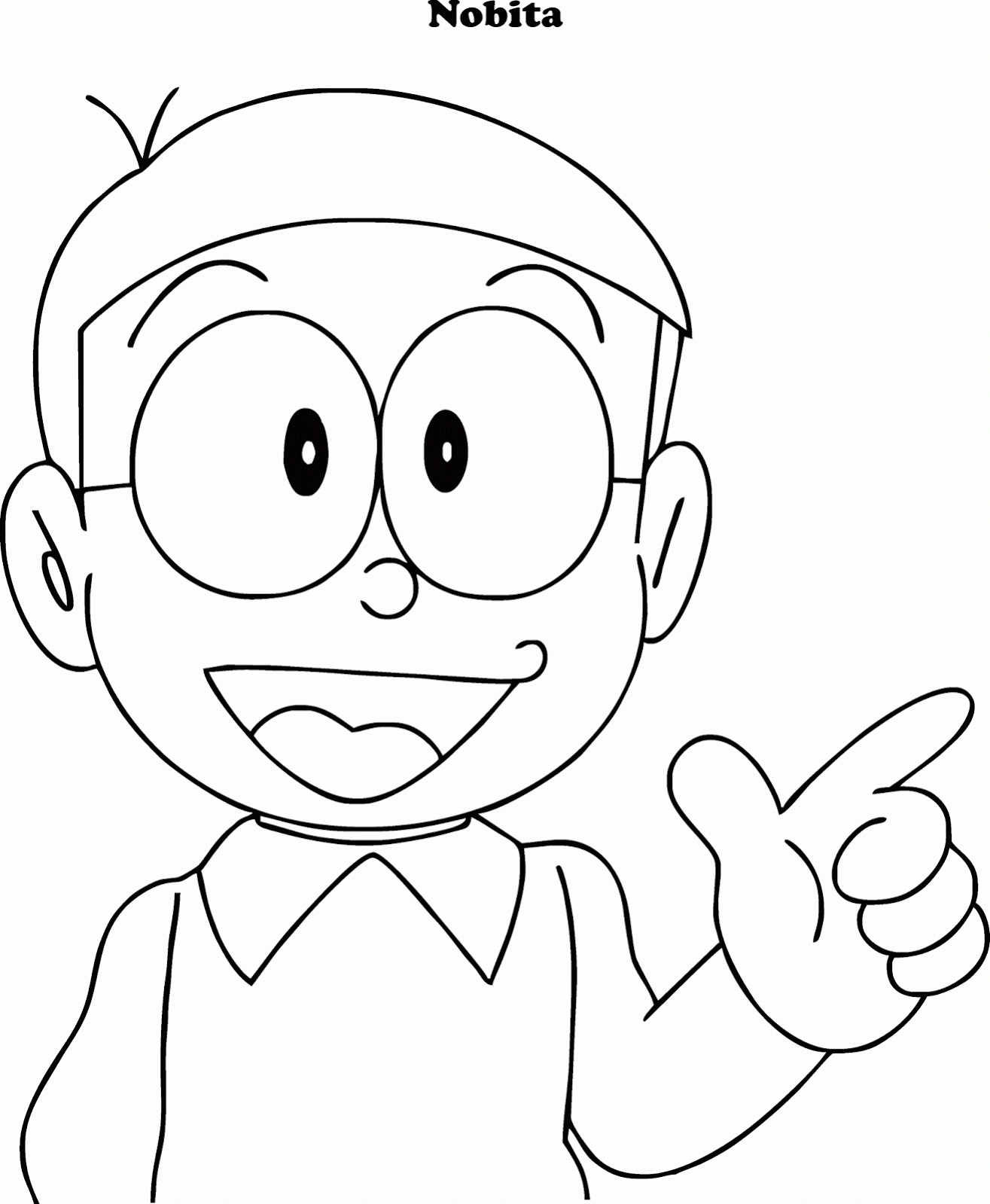 Gambar Mewarnai Nobita Nangri Gambar Doraemon Di Rebanas Rebanas